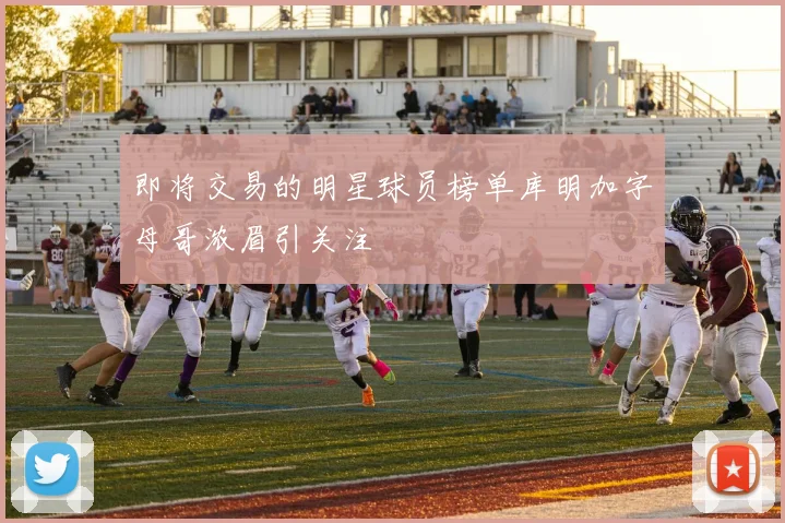 即将交易的明星球员榜单库明加字母哥浓眉引关注